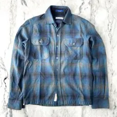 オンブレチェックシャツ シャツ