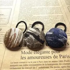 個性的デザインヘアゴムセット（3個）