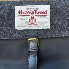 ま*ん様 Harris Tweedハリスツイードショルダーバッグ ブラックツイーのサムネイル