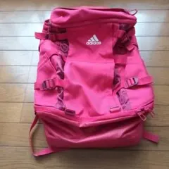 美品　アディダス　リュック　赤　シューズ入有