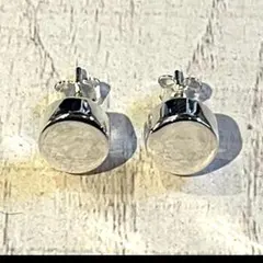 宇宙を身近に アルタイ隕石 六芒星ピアス 8mm｜シルバーコーティング 