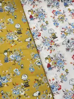 28ෆ˚*【1ヤードずつ】❣️ワンセット！大人気スヌーピー 柄再入荷・ナイロン生地