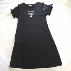 美品☆PINKHUNT ブラック ワンピース M　140　150 ピンクハント