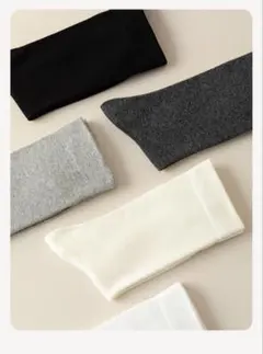 レディース 靴下 クルーソックス ソックス 5足セット 綿混 靴下セット 無地