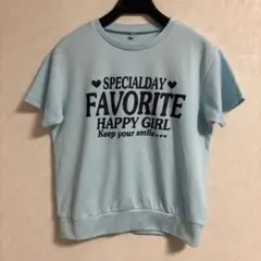 女児半袖Ｔシャツ　ブルー　１５０サイズ