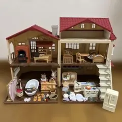 PON様　シルバニアファミリー　赤い屋根の大きなお家　はじめてのパン屋さんセット