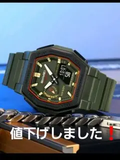 デジアナウォッチ　新品未使用　カーキ色