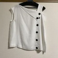 ダイアグラム　アシンメトリックノースリーブトップスのサムネイル