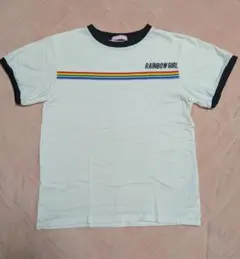 W♥C リンガーTシャツ RAINBOW GIRL