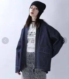 JEANASIS デニムBIGZIPシャツジャケット