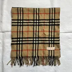 BURBERRY キッズ チェック柄 カシミヤマフラー未使用です。 - メルカリ