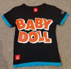 BABYDOLL Tシャツ 100cm ブラック オレンジ 半袖 トップスのサムネイル
