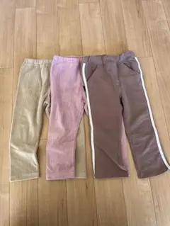 長ズボン 3本セット 女の子 無印良品