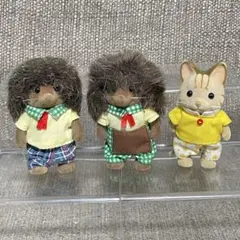 シルバニアファミリー　ハリネズミのお父さん　ピザ屋さん　シマネコ　男の子