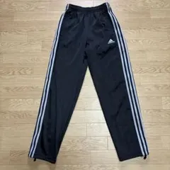 00s 万国旗 アディダス adidas トラックパンツ 黒 灰 160 日本製