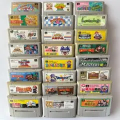 ⏰【訳あり 早い者勝ち！】1本当り208円 スーパーファミコンソフト24本セット