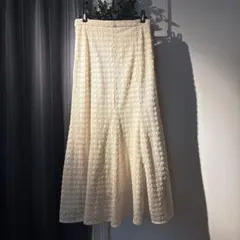 【美品 apart by lowrys アイボリー レーススカート フレア】