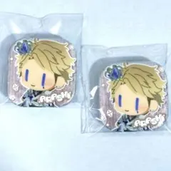 あんスタ　中国　SP ぬいぐるみ ボタン　缶バッジ 2点 鳴上嵐