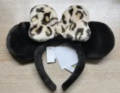 ブラウン　ヒョウ柄　ディズニー　ミニーちゃん　カチューシャ