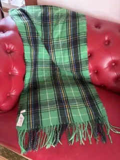 chocol raffine robe チェック柄 マフラー グリーン
