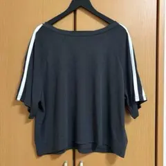 KOBE LETTUCE 神戸レタス 袖ラインシアーTシャツ チャコールのサムネイル