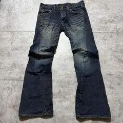 rough & road ストレッチ デニム ルーズフィット ニーガード バイク