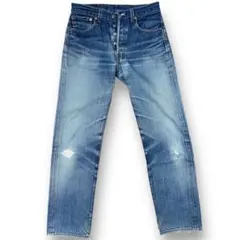 雰囲気◎ LEVI'S 501 W32×L34 鬼ヒゲ ハチノス リペアあり