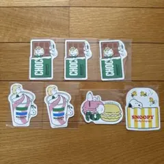【SNOOPY】ファミマコラボ スヌーピー ステッカー 7枚セット