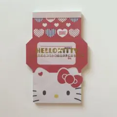 激レア 2014年 ハローキティ ダイカットカット封筒型メモ