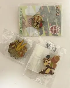 ディズニー　チップとデール　ピン　セット　アンバサダーホテル　ご当地