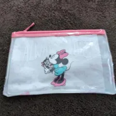 未使用品　ディズニー　ミニーマウス　クリアポーチ