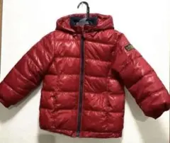 HusHusH フード付きダウンコート120 レッド系