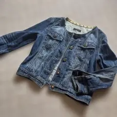 ChristianDior クリスチャンディオール デニムノーカラージャケット