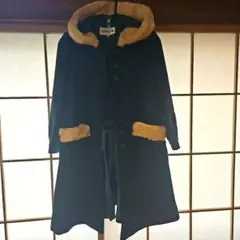 SANYO　子供服　 ダークグリーン ウールコート　昭和レトロ