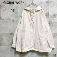 GLOBAL WORK【M】マウンテンパーカー ジップアップ アイボリー 撥水のサムネイル