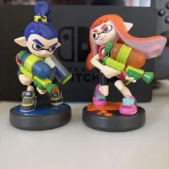 スプラトゥーン2　amiibo　イカボーイ　イカガール　2体セット