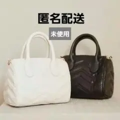 未使用 2way ボストンバッグ キルティング ショルダー レザー 新品