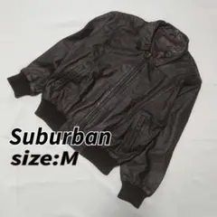 【Suburbanサブアーバン】M レザージャケット ブラウン ライダーのサムネイル