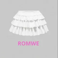 SHEIN ROMWE ミニスカート　フリル