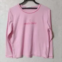マリ・クレール　 marie claire 　長袖Tシャツ　ピンクのサムネイル