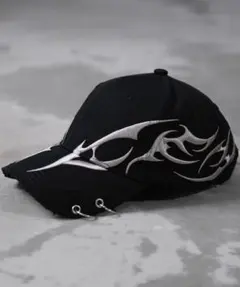 『REFLEM/レフレム』トライバル刺繍CAP　Black