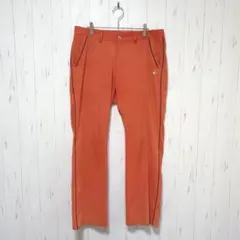 Y208 adidas アディダス　ゴルフウェア　パンツ　オレンジ　派手