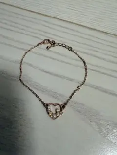 ハート型クリスタルブレスレット ディズニー