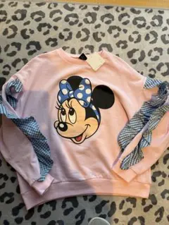 ミニーマウス プリント スウェット ピンク
