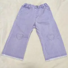 BREEZE ブリーズ 90cm 女の子 パープル デニム パンツ 長ズボン
