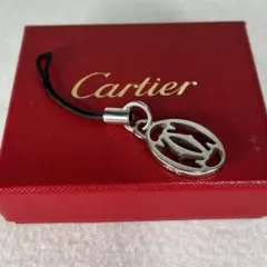 Cartier カルティエ シルバー キーホルダー ストラップ 2Cロゴ - メルカリ
