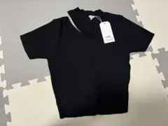 GYDA ブラック 半袖ニット M