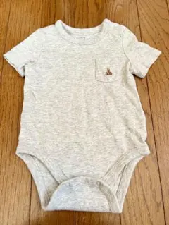 GAPベビーグレー 半袖ロンパース ポケット付き3-6ヶ月60サイズ