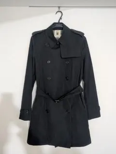 【英国製】バーバリーロンドン トレンチコート 黒 UK10