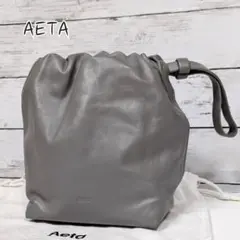 美品】アエタ DA01 S ワンショルダー 巾着 シボレザー ブラック - メルカリ
